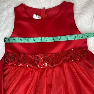 Size 8 girls dress with Sequence around waist